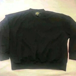 Cabela’s Windbreaker Pullover Mens XL Long Sleeve Black  Lightweight Golf V Neck